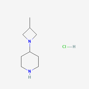 molecular formula C9H19ClN2 B11904719 4-(3-Methylazetidin-1-yl)piperidine hydrochloride 