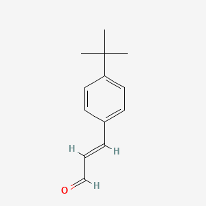 molecular formula C13H16O B11904754 p-tert-Butylcinnamaldehyde CAS No. 84434-23-1