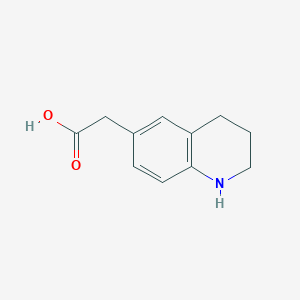 molecular formula C11H13NO2 B11904797 2-(1,2,3,4-Tetrahydroquinolin-6-yl)acetic acid CAS No. 5622-49-1