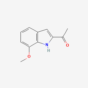 molecular formula C11H11NO2 B11904808 1-(7-methoxy-1H-indol-2-yl)ethanone 
