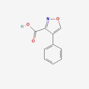 molecular formula C10H7NO3 B11904852 4-Phenylisoxazole-3-carboxylic acid 
