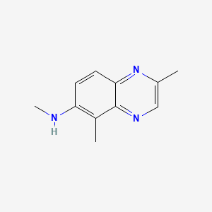 molecular formula C11H13N3 B11904884 6-Quinoxalinamine, N,2,5-trimethyl- CAS No. 161696-99-7