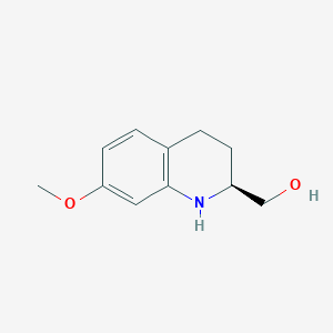 molecular formula C11H15NO2 B11904907 (S)-(7-methoxy-1,2,3,4-tetrahydroquinolin-2-yl)methanol 