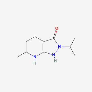 molecular formula C10H17N3O B11904922 2-Isopropyl-6-methyl-4,5,6,7-tetrahydro-2H-pyrazolo[3,4-b]pyridin-3-ol 