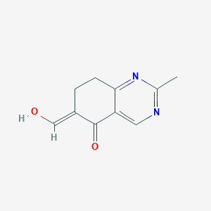 molecular formula C10H10N2O2 B11904928 (E)-6-(Hydroxymethylene)-2-methyl-7,8-dihydroquinazolin-5(6H)-one 