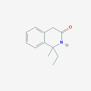 molecular formula C12H15NO B11904936 1-Ethyl-1-methyl-1,2-dihydroisoquinolin-3(4H)-one 