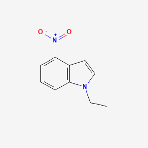 molecular formula C10H10N2O2 B11904947 1-ethyl-4-nitro-1H-indole CAS No. 91482-64-3