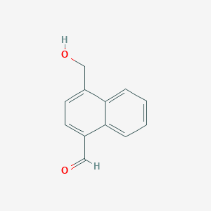 molecular formula C12H10O2 B11904978 4-(Hydroxymethyl)-1-naphthaldehyde 
