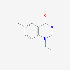 molecular formula C11H12N2O B11904998 1-Ethyl-6-methylquinazolin-4(1H)-one 