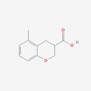 molecular formula C11H12O3 B11905003 5-Methylchroman-3-carboxylic acid 
