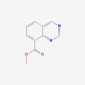 molecular formula C10H8N2O2 B11905026 Methyl quinazoline-8-carboxylate 