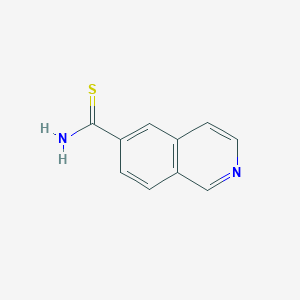 molecular formula C10H8N2S B11905039 Isoquinoline-6-carbothioamide 