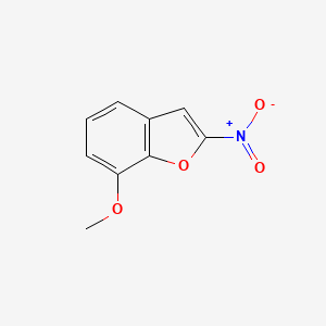 molecular formula C9H7NO4 B11905042 7-Methoxy-2-nitrobenzofuran CAS No. 30335-71-8