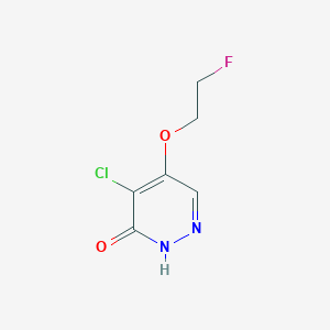 molecular formula C6H6ClFN2O2 B11905095 4-Chloro-5-(2-fluoroethoxy)pyridazin-3(2H)-one CAS No. 1346697-70-8