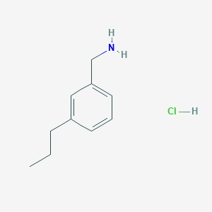 molecular formula C10H16ClN B11905102 (3-Propylphenyl)methanamine hydrochloride 