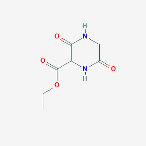molecular formula C7H10N2O4 B11905114 Ethyl 3,6-dioxopiperazine-2-carboxylate CAS No. 7149-63-5