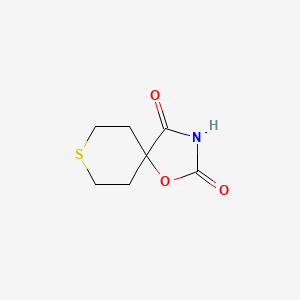 molecular formula C7H9NO3S B11905116 1-Oxa-8-thia-3-azaspiro[4.5]decane-2,4-dione CAS No. 501127-74-8