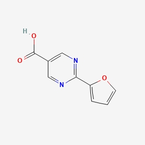 molecular formula C9H6N2O3 B11905124 2-(Furan-2-YL)pyrimidine-5-carboxylic acid CAS No. 1092291-13-8
