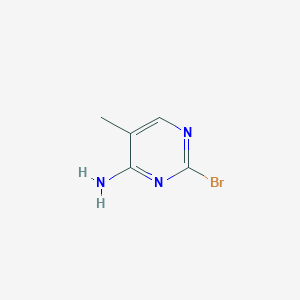 molecular formula C5H6BrN3 B11905142 2-Bromo-5-methylpyrimidin-4-amine CAS No. 1381936-67-9