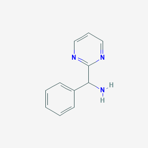 molecular formula C11H11N3 B11905177 Phenyl(pyrimidin-2-YL)methanamine 