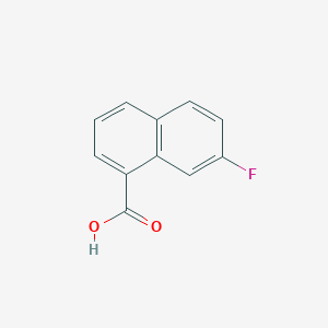 molecular formula C11H7FO2 B11905198 7-Fluoronaphthalene-1-carboxylic acid CAS No. 575-06-4