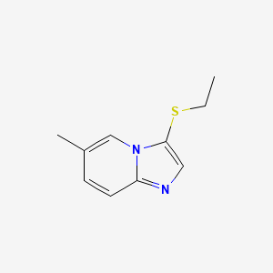 molecular formula C10H12N2S B11905277 3-(Ethylthio)-6-methylimidazo[1,2-a]pyridine 