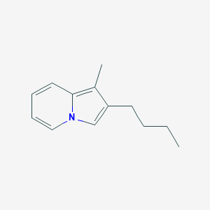 molecular formula C13H17N B11905301 2-Butyl-1-methylindolizine CAS No. 88274-07-1
