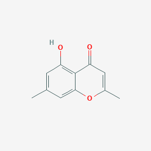 molecular formula C11H10O3 B11905329 5-Hydroxy-2,7-dimethyl-4H-1-benzopyran-4-one CAS No. 62806-16-0