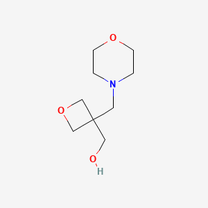 molecular formula C9H17NO3 B11905360 (3-(Morpholinomethyl)oxetan-3-YL)methanol 