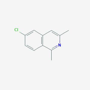 molecular formula C11H10ClN B11905372 6-Chloro-1,3-dimethylisoquinoline CAS No. 73480-87-2