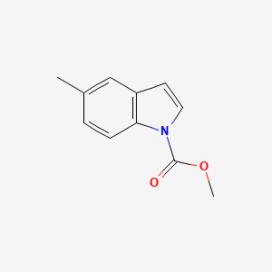 molecular formula C11H11NO2 B11905380 Methyl 5-methyl-1H-indole-1-carboxylate 