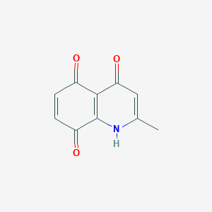molecular formula C10H7NO3 B11905405 2-Methylquinoline-4,5,8(1H)-trione CAS No. 90800-43-4