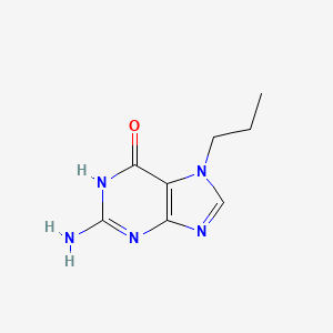 molecular formula C8H11N5O B11905420 7-n-Propylguanine CAS No. 33016-34-1