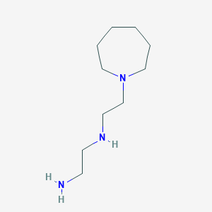 molecular formula C10H23N3 B11905433 (2-Aminoethyl)[2-(azepan-1-YL)ethyl]amine 