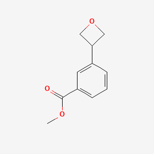 molecular formula C11H12O3 B11905470 Methyl 3-(oxetan-3-yl)benzoate 