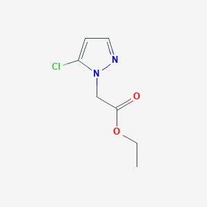 molecular formula C7H9ClN2O2 B11905475 Ethyl 2-(5-chloro-1H-pyrazol-1-yl)acetate 