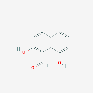 molecular formula C11H8O3 B11905478 2,8-Dihydroxy-1-naphthaldehyde 