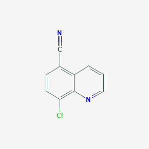 molecular formula C10H5ClN2 B11905502 8-Chloroquinoline-5-carbonitrile 
