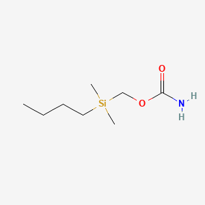molecular formula C8H19NO2Si B11905543 Carbamic acid, (butyldimethylsilyl)methyl ester CAS No. 3124-39-8
