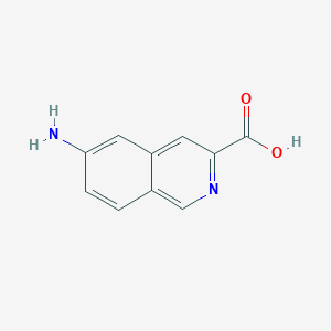 molecular formula C10H8N2O2 B11905566 6-Aminoisoquinoline-3-carboxylic acid 