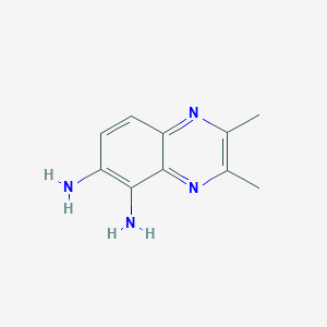 molecular formula C10H12N4 B11905615 2,3-Dimethylquinoxaline-5,6-diamine CAS No. 57436-96-1