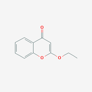 molecular formula C11H10O3 B11905626 2-Ethoxy-4H-1-benzopyran-4-one CAS No. 67977-11-1