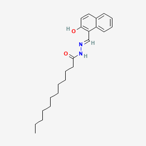 molecular formula C23H32N2O2 B1190563 N'-[(2-hydroxy-1-naphthyl)methylene]dodecanohydrazide 