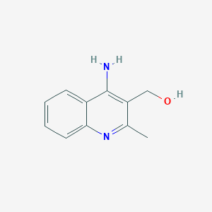 molecular formula C11H12N2O B11905646 (4-Amino-2-methylquinolin-3-yl)methanol 