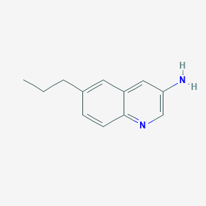molecular formula C12H14N2 B11905647 6-Propylquinolin-3-amine 