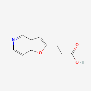 molecular formula C10H9NO3 B11905746 3-(Furo[3,2-c]pyridin-2-yl)propanoic acid 