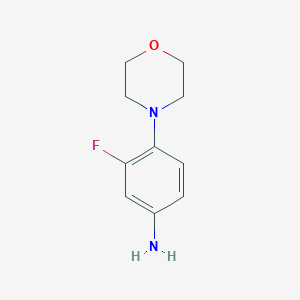 molecular formula C10H13FN2O B119058 3-Fluoro-4-morpholinoaniline CAS No. 93246-53-8