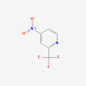 molecular formula C6H3F3N2O2 B11905816 4-Nitro-2-(trifluoromethyl)pyridine 