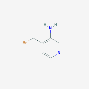 molecular formula C6H7BrN2 B11905820 4-(Bromomethyl)pyridin-3-amine 