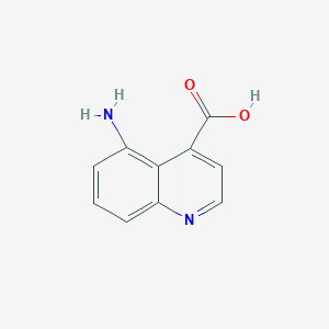 molecular formula C10H8N2O2 B11905866 5-Aminoquinoline-4-carboxylic acid CAS No. 1378784-66-7